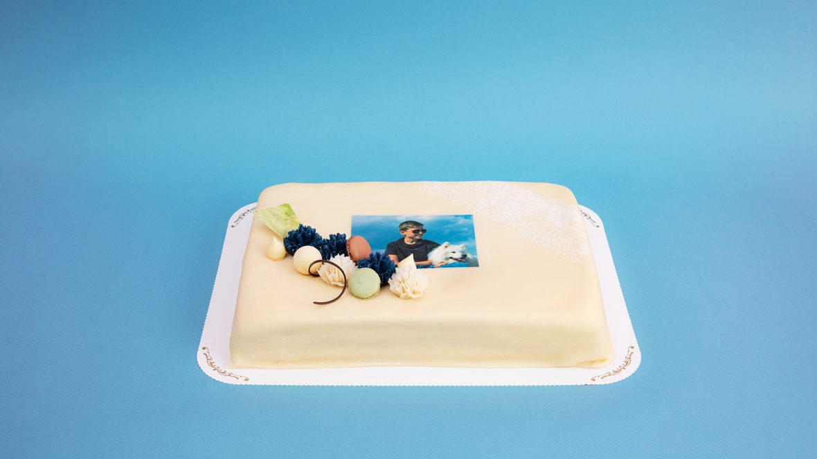 Firkantet marsipankake Min Kake