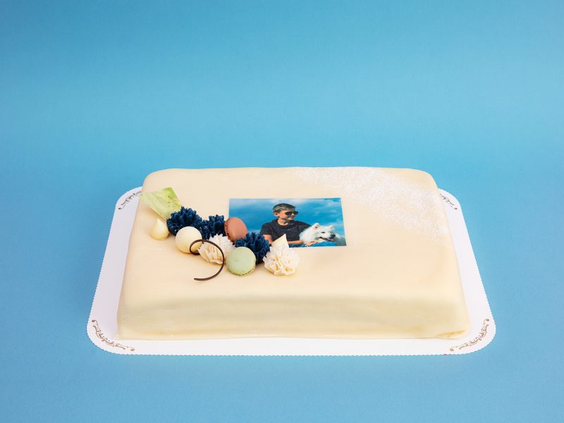 Firkantet marsipankake Min Kake